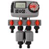 vidaXL Automatische Bewässerungsuhr 4-fach mit Regensensor 3V