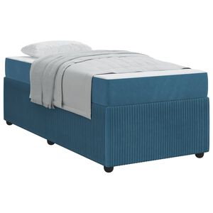 vidaXL Bettrahmen Blau 80 x 200 cm Stoff