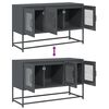 vidaXL TV-Schrank Anthrazit 100,5x39x60,5 cm Kaltgewalzter Stahl