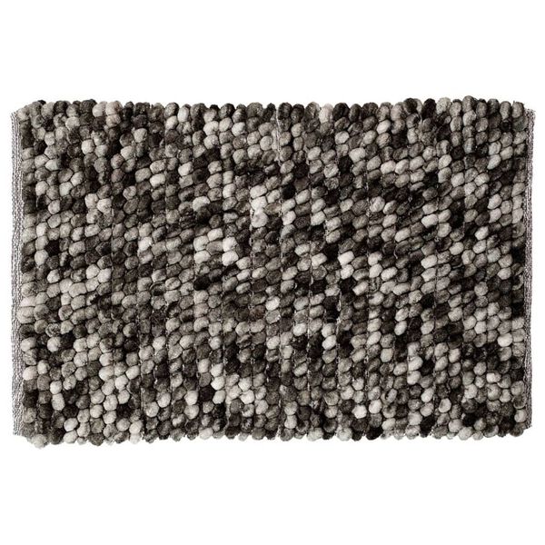 Sealskin Badematte Vintage 50x80 cm Dunkelgrau und Wei&szlig;