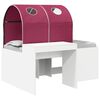 vidaXL Bett mit Tunnel 4 pcs Artisian Eiche und Rot Holzwerkstoff