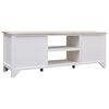 vidaXL TV-Schrank 108x30x40 cm Massivholz Paulownia
