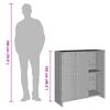 vidaXL Aufbewahrungsschrank mit Regal Braun 100 x 36 x 102 cm Rattan