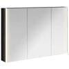 vidaXL Badezimmerspiegelschrank Schwarz Eichen-Optik