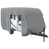 vidaXL Schutzh&uuml;lle f&uuml;r Wohnwagen Grau 670x250x220 cm Vliesstoff