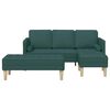 vidaXL Sofa Set 2 pcs Dunkelgrün 173 x 131 x 67 cm Stoff