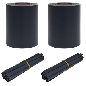 vidaXL Garten Sichtschutzbildschirme 70 x 0,19 m PVC Dunkelgrau