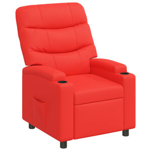 vidaXL Liegestuhl Rot 75 x 93 x 102 cm Stoff