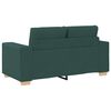 vidaXL Loveseat Sofa Dunkelgr&uuml;n 160x77x82 cm Stoff