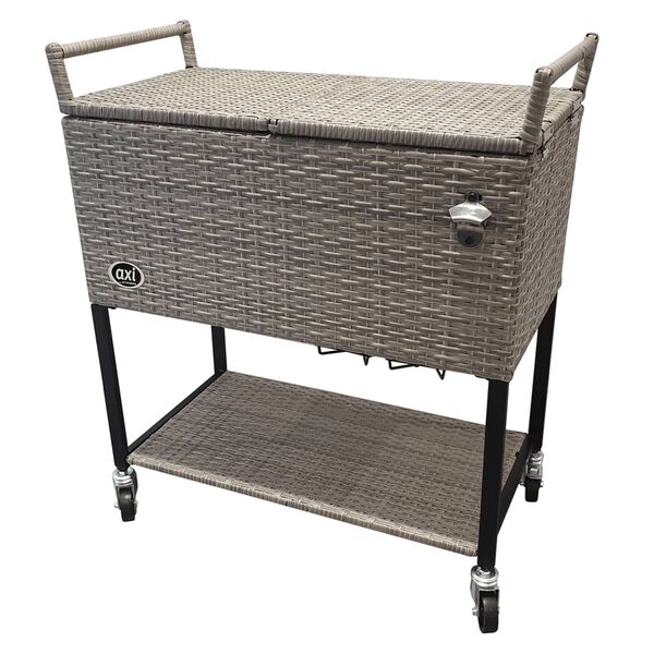 AXI K&uuml;hlwagen Country Rattan-Optik 76 L Braun