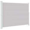vidaXL Seitenmarkise Ausziehbar 220x314 cm Grau