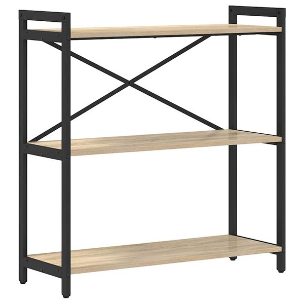 vidaXL B&uuml;cherregal Sonoma-Eiche 80 x 30 x 85 cm Holzwerkstoff