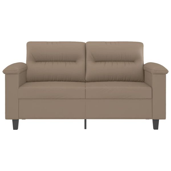 vidaXL 2-Sitzer-Sofa Cappuccino-Braun 120 cm Kunstleder