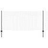 vidaXL Euro-Zaun mit Pfosten 10 x 1 m PVC-beschichteter Stahl Grau