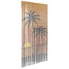 vidaXL Insekten-T&uuml;rvorhang Palmendruck 100x220 cm Bambus