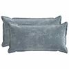 vidaXL Kissenbezug 2 stk. HOUTEN Himmelblau 40 x 80 cm Chenille-Stoff