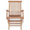 vidaXL 5-tlg. Garten-Essgruppe Teak Massivholz