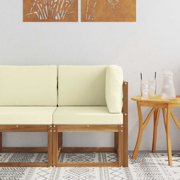 vidaXL Outdoor Ecksofa Massivholz Akazie