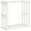 vidaXL Outdoor-Kaminholzregal Wei&szlig; 108x52x106 cm Massivholz Kiefer