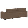 vidaXL 3-teiliges Sofa-Set mit Kissen, brauner Stoff
