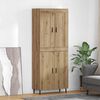 vidaXL Highboard 2 pcs Artisan-Eiche Holzwerkstoff