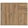 vidaXL Sideboard Artisan-Eiche 91 x 29,5 x 75 cm Holzwerkstoff