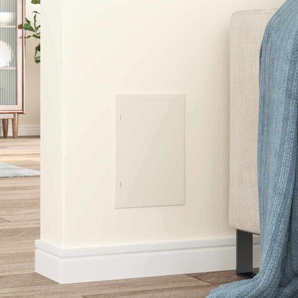 vidaXL Zugangspanels 2 pcs Wei&szlig; 15 x 23 cm ABS Kunststoff