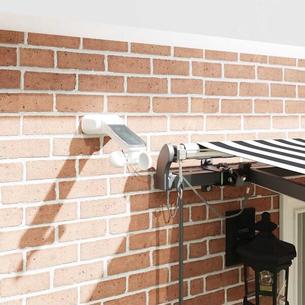 vidaXL Markise Automatisch mit LEDs Anthrazit & Weiß 400x300 cm