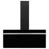 vidaXL Dunstabzugshaube 90 cm Stahl und Hartglas Schwarz