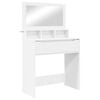 vidaXL Schlafzimmer-Frisiertische mit Speicher Wei&szlig; 80 x 39,6 x 135 cm