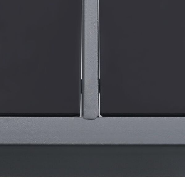 vidaXL Outdoor-Esstisch Anthrazit 150x90x74 cm Stahl