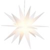 vidaXL LED-Weihnachtsstern Faltbar Wei&szlig; 43 cm