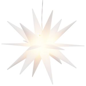 vidaXL LED-Weihnachtsstern Faltbar Wei&szlig; 43 cm