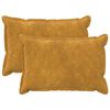 vidaXL Kissenbezug 2 stk. HOUTEN Gelb 40 x 60 cm Mikrofaser Fleece