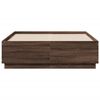 vidaXL Bettgestell Braun Eichen-Optik 140x190 cm Holzwerkstoff