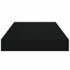 vidaXL Schwebendes Wandregal Schwarz 40x23x3,8 cm MDF