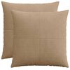 vidaXL Kissenbezug 2 pcs ALMELO Braun 70 x 70 cm Cord
