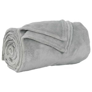 vidaXL &Uuml;berwurfdecke Grau 130 x 150 cm Fleece