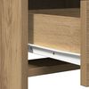 vidaXL Schminktisch mit Spiegelbeleuchtung 2 pcs Braun Holzwerkstoff
