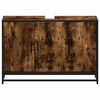 vidaXL Waschbeckenunterschrank R&auml;uchereiche 90x33x60 cm Holzwerkstoff