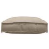 vidaXL Kissen 6 pcs Taupe 40 x 40 x 8 cm Oxford-Stoff