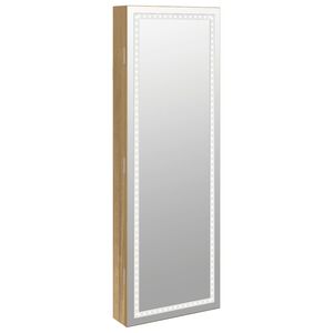 vidaXL Spiegel-Schmuckschrank mit LED-Beleuchtung Wandmontage