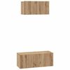 vidaXL TV-Schrankset Wandmontiert 2 pcs Artisan-Eiche Holzwerkstoff