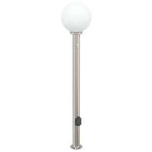 vidaXL Pollerleuchte mit Sensor und Steckdose 120 cm Edelstahl IP44