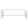 vidaXL Couchtisch Hochglanz Wei&szlig;