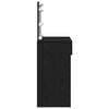 vidaXL Schminktisch mit Spiegel Schwarz Eichen-Optik 100 x 40 x 120 cm