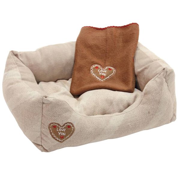 Kerbl Hundebett Love You 47 x 37 x 11 cm Beige 81231