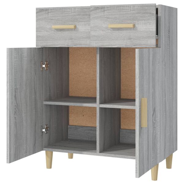 vidaXL Sideboard Grau Sonoma 69,5x34x89 cm Holzwerkstoff