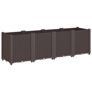 vidaXL Pflanzk&uuml;bel Braun 160x40x53 cm PP
