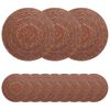 vidaXL Seegraskissen 12 pcs Braun &Oslash; 30 cm 100% Seegras